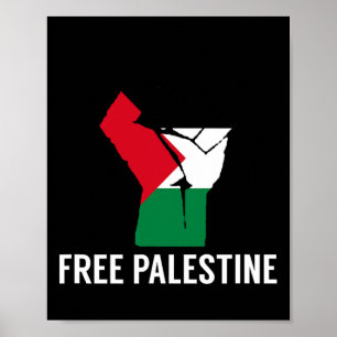 Verzet tegen de eerste Palestijnse vlag - Vrij Pal Poster
