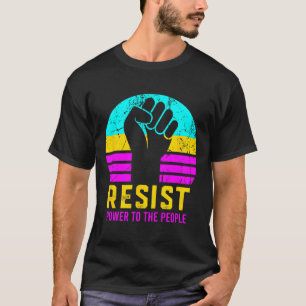 Verzet tegen fascisme en macht aan het volk t-shirt