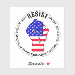 Verzet tegen fascisme, oligarchie, anti-Trump Sticker