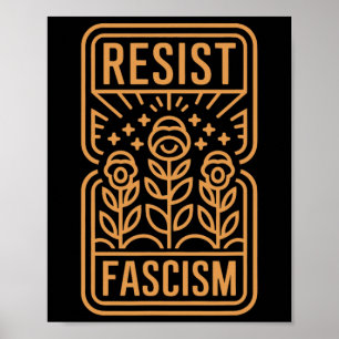 Verzet tegen fascisme protesteert tegen Trump Poster