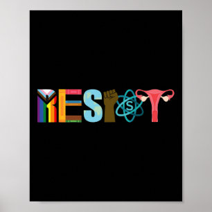 Verzet tegen feministisch activisme voor wetenscha poster