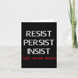 Verzet tegen het aftreden van Trump als anti-Trump Kaart