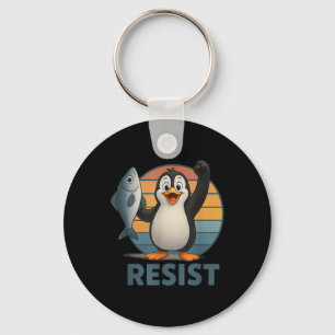 Verzet tegen pinguïn-activisme Pinguïns Protest Te Sleutelhanger