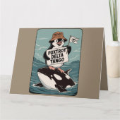 Verzet tegen pinguïn-activisme  protest kaart (Voorkant)