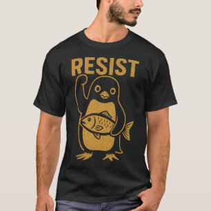 Verzet tegen rebellenpinguïn anti-Trump protest te T-shirt