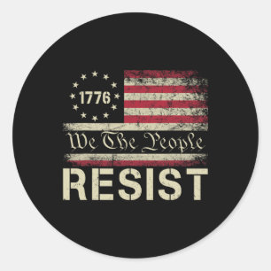 Verzet tegen Trump-protest tegen de anti-politieke Ronde Sticker