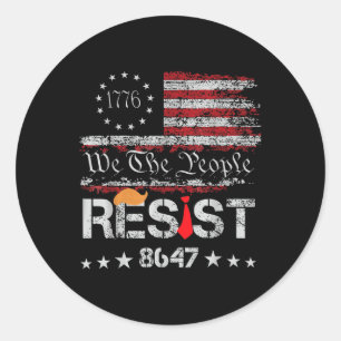 Verzet tegen Trump-protest tegen de anti-politieke Ronde Sticker