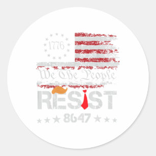 Verzet tegen Trump-protest tegen de anti-politieke Ronde Sticker