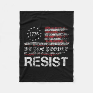 Verzet tegen Trump protesteert tegen anti-Amerikaa Fleece Deken