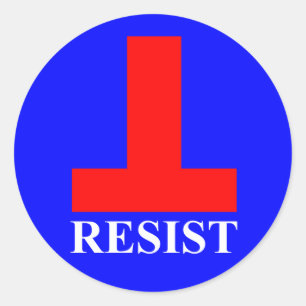 Verzet tegenme ronde sticker
