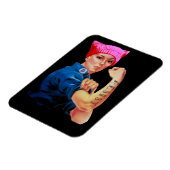 Verzet Trump met Rosie de Riveter Magneet (Linkerzijde)