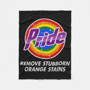 Verzet Trump Verwijder Hardnekkige Oranje Vlekken Fleece Deken