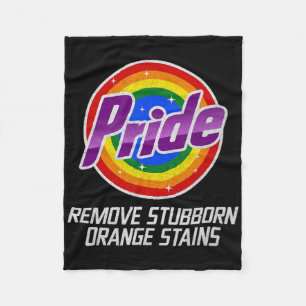Verzet Trump Verwijder Hardnekkige Oranje Vlekken Fleece Deken