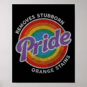 Verzet Trump Verwijder Hardnekkige Oranje Vlekken Poster