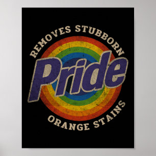 Verzet Trump Verwijder Hardnekkige Oranje Vlekken Poster