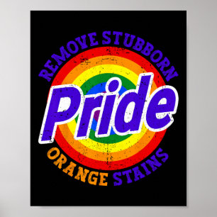 Verzet Trump Verwijder Hardnekkige Oranje Vlekken Poster