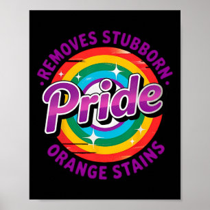 Verzet Trump Verwijder Hardnekkige Oranje Vlekken Poster