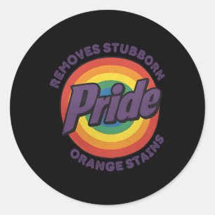 Verzet Trump Verwijder Hardnekkige Oranje Vlekken Ronde Sticker