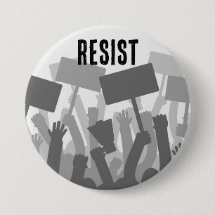Verzet Vreedzaam Protest Button