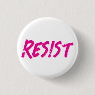 Verzet Weerstand Roze Ronde Button 3,2 Cm