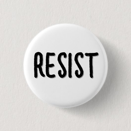 Verzet weerstand weerstaan ronde button 3,2 cm (Voorkant)