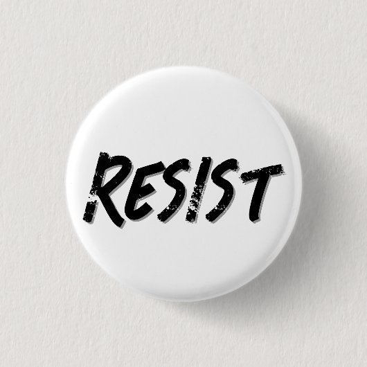 Verzet weerstand weerstaan ronde button 3,2 cm (Voorkant)