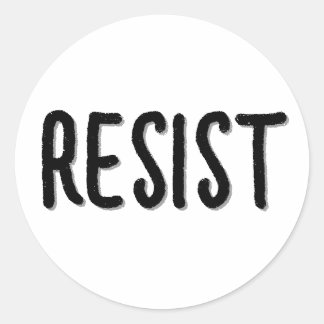 Verzet weerstand weerstaan ronde sticker