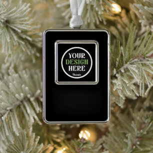  VERZILVERD KADER ORNAMENT