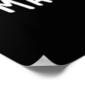 verzin je geest grappig brein donker bg poster (Hoek)