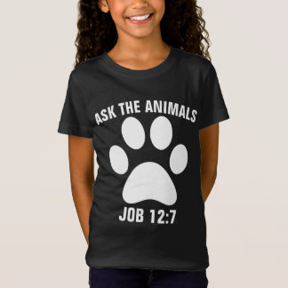 VERZOEK DE DIEREN Christelijke KINDER T-Hemden T-shirt