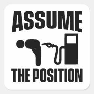 VERZOEK HET STANDPUNT VIERKANTE STICKER