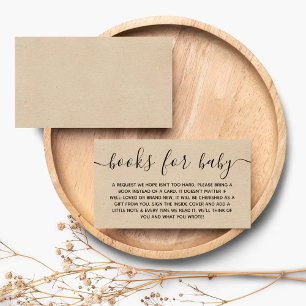Verzoek om Baby shower Rustic Kraft Informatiekaartje