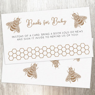 Verzoek om Baby shower van honingbijen Informatiekaartje