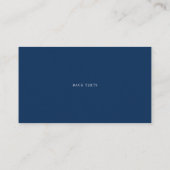 Verzoek om  Baby shower van Navy Blue Script Book Informatiekaartje (Achterkant)