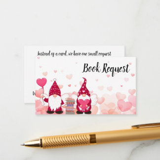 Verzoek om baby showerboek voor lieve kabouter informatiekaartje