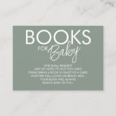 Verzoek om Boho Sage Green Book Informatiekaartje (Voorkant)