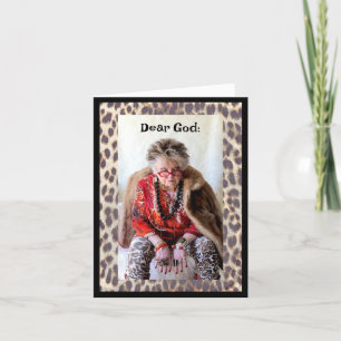 Verzoek om een 'lil chat met God over volgend jaar Kaart