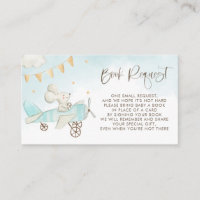 Verzoek om het Baby shower van een vlieghandboek m