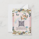 Verzoek QR-code voor prentenboek over Adorable Pil Notitiekaartje (Achterkant)