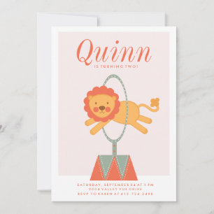 VERZOEK VAN CARNIVAL CIRCUS KIDS BIRTHDAY KAART