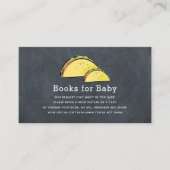 Verzoek van het zwarte Baby shower Taco Chalkboard Informatiekaartje (Voorkant)