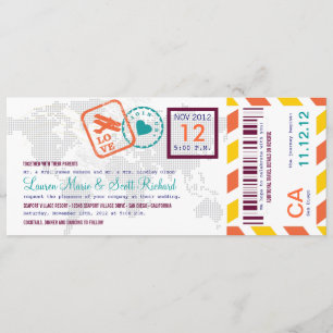 Verzoeken van een Colorful Boarding Pass Airmail T Kaart