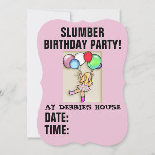 VERZOEKEN VAN PARTIJEN SLUMBER BIRTHDAY KAART