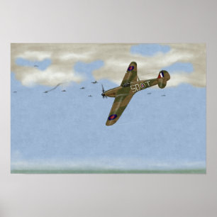 'Verzonden Verpakking' Orkanen van 801 Squadron 19 Poster