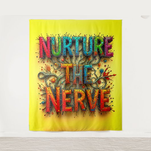 Verzorg de grote zenuw wandkleed (Voorkant)