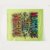 Verzorg de zenuw extra groot wandkleed (Voorkant (horizontaal))