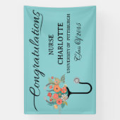 Verzorgde diploma-uitreiking verpleegsters spandoek (Verticaal)