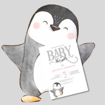 VERZORGDE PINGUÏN GENDER NEUTRALE BABY SHOWER UITN