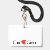 Verzorger Badge (Voorzijde met lanyard)