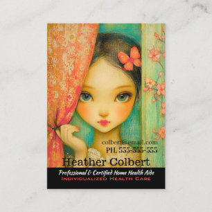 Verzorger helpt betrouwbaar mededogen visitekaartje